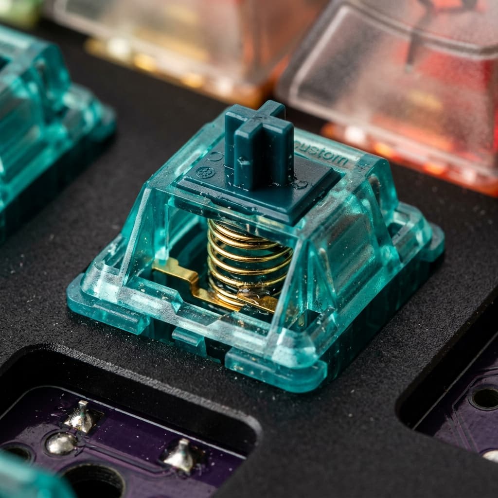 Switch bàn phím cơ và khu vực phím cần kiểm tra khi xảy ra lỗi liệt phím