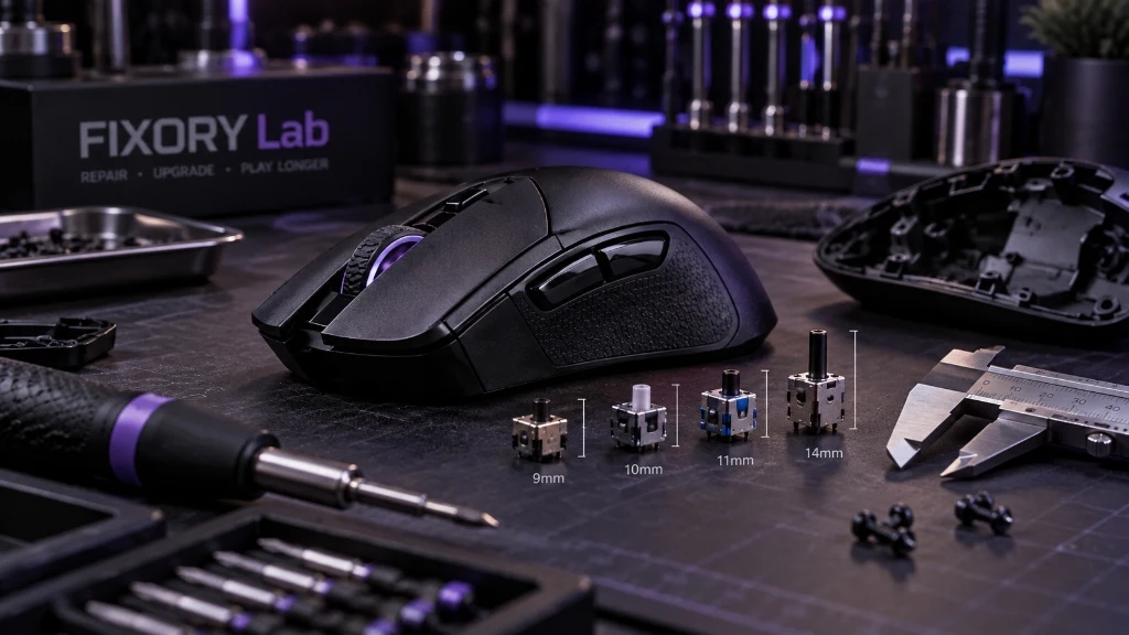 Hướng Dẫn Chọn Encoder Chuột Gaming: Đo Độ Cao (9-14mm), So Sánh TTC Gold vs Kailh vs F-Switch & Xử Lý Loạn Cuộn
